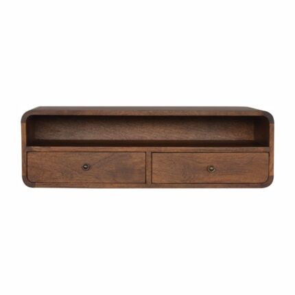 Forma Floating Open Console — Chestnut — product photograph