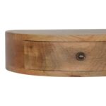 Lina Wall-Mounted Rounded Bedside — Natural — product photograph