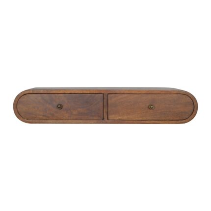 Lunden Floating Console — Chestnut — product photograph