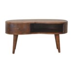 Forma Wave Coffee Table — Chestnut — product photograph