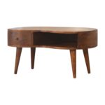 Forma Wave Coffee Table — Chestnut — product photograph