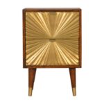 Mila Gold Bedside — Chestnut — product photograph
