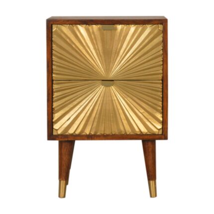 Mila Gold Bedside — Chestnut — product photograph