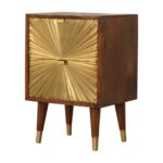 Mila Gold Bedside — Chestnut — product photograph