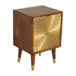 Mila Gold Bedside — Chestnut — product photograph