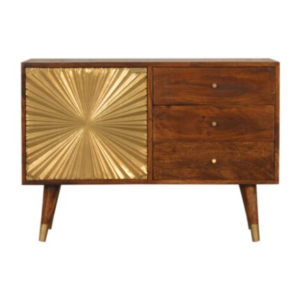 Mila Gold Sideboard — Chestnut — product photograph