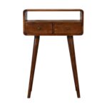 Forma Petite Console Table — Chestnut — product photograph