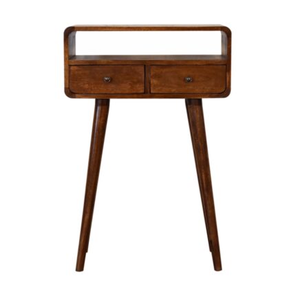 Forma Petite Console Table — Chestnut — product photograph