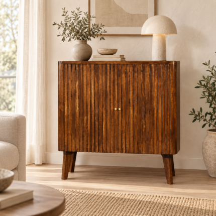 Reeve Cabinet — Chestnut — styled interior