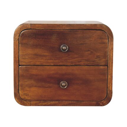 Forma Floating Petite Bedside — Chestnut — product photograph