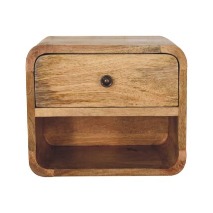 Forma Petite Floating Open Bedside — Natural — product photograph