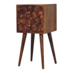 Forma Petite Cube Two-Drawer Bedside — Chestnut — product photograph