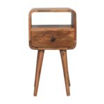 Lina Petite Curve Open Bedside — Natural — product photograph
