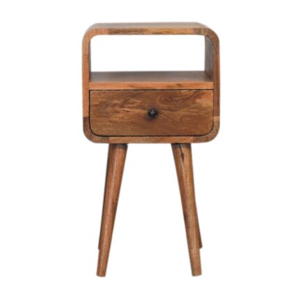 Lina Petite Curve Open Bedside — Natural — product photograph