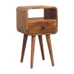 Lina Petite Curve Open Bedside — Natural — product photograph