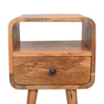 Lina Petite Curve Open Bedside — Natural — product photograph