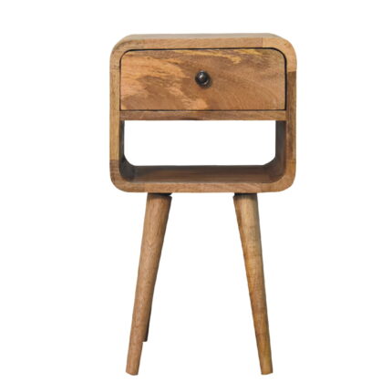 Lina Petite Curve Lower Bedside — Natural · 30 × 55 cm — product photograph
