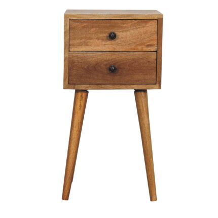 Forma Petite Two-Drawer Bedside — Natural — product photograph