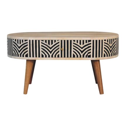 Edda Bone Inlay Coffee Table — Natural — product photograph