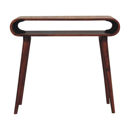 Amaya Slim Console — Chestnut — product photograph