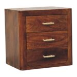 Luca Bedside — Chestnut — product photograph