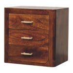 Luca Bedside — Chestnut — product photograph