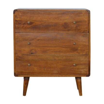 Lina Curved Chest — Chestnut — product photograph
