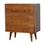 Lina Curved Chest — Chestnut — product photograph