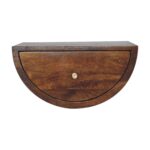 Forma Crescent Floating Bedside — Chestnut — product photograph