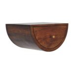 Forma Crescent Floating Bedside — Chestnut — product photograph