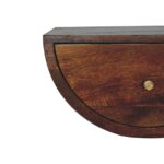 Forma Crescent Floating Bedside — Chestnut — product photograph