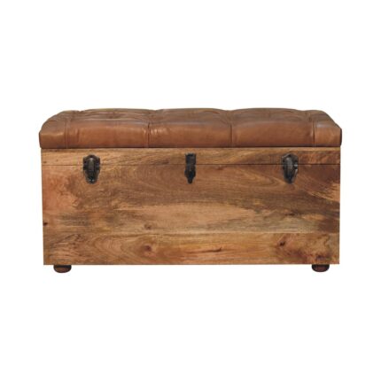 Forma Buffalo Hide Storage Trunk — Natural — product photograph