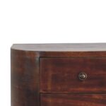 Lunar Two-Drawer Floating Bedside — Chestnut — product photograph