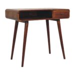 Lina Curved Writing Desk — Chestnut — product photograph