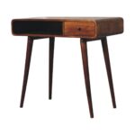 Lina Curved Writing Desk — Chestnut — product photograph