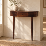 Forma Backless Mounted Console — Chestnut — styled interior