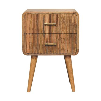 Forma T-bar Ridged Bedside — Natural — product photograph