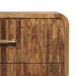 Forma T-bar Ridged Bedside — Natural — product photograph