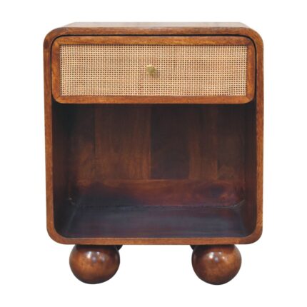 Forma Open Woven Bedside — Chestnut — product photograph
