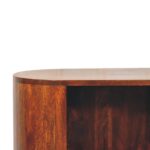 Cortez T-bar Open Slot Cabinet — Chestnut — product photograph