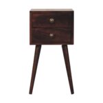 Forma Petite Two-Drawer Bedside — California Walnut — product photograph
