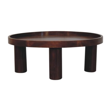 Forma Crescent Coffee Table — Chestnut — product photograph