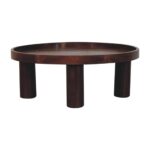 Forma Crescent Coffee Table — Chestnut — product photograph