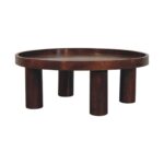 Forma Crescent Coffee Table — Chestnut — product photograph