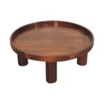 Forma Crescent Coffee Table — Chestnut — product photograph