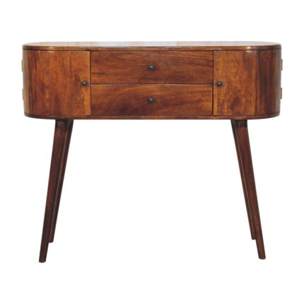 Grova Console Table — Chestnut — product photograph