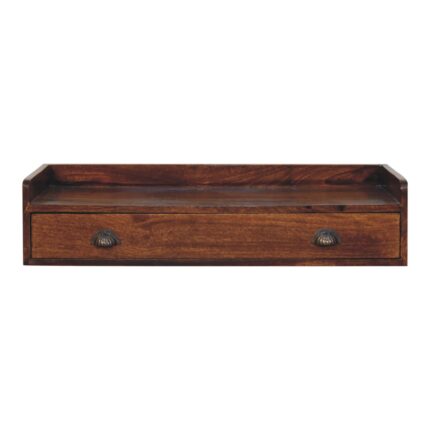 Berg Wall-Mounted Console Shelf — Chestnut — product photograph