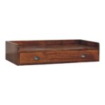 Berg Wall-Mounted Console Shelf — Chestnut — product photograph