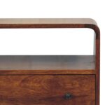 Lina Curved Charm Chest — Chestnut — product photograph