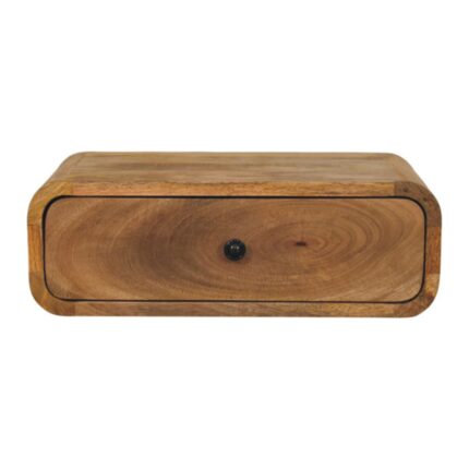 Avora Wall-Mounted One-Drawer Bedside — Natural — product photograph